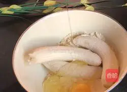 Illustration of how to make banana tortillas 2