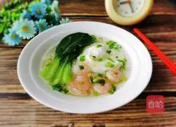 Illustration of how to make shrimp Yangchun noodles 13
