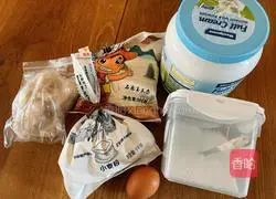 Illustration of how to make milky corn pancake 1