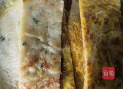 Illustration of how to make egg cake skin 8