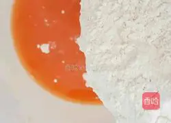 Illustration of how to make two-color carrot rolls 5