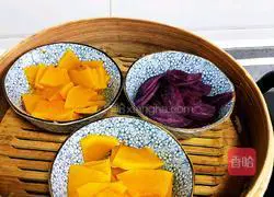 Purple Sweet Potato Pumpkin Yogurt Cup Recipe Illustration 5