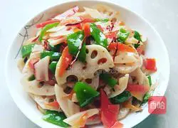 Illustration of how to make vinegar lotus root slices 10