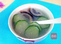 Cucumber and preserved egg soup recipe 8