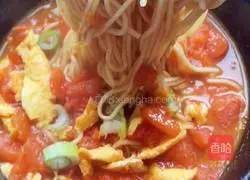 Illustration of how to make tomato and egg noodles 10