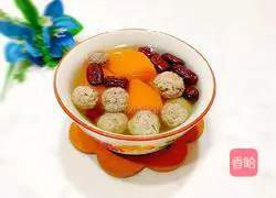 Pumpkin Beef Meatball Soup Recipe Illustration 16