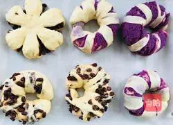 Red Bean and Purple Sweet Potato Bread Recipe Illustration 10