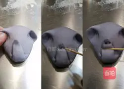 Illustration of how to make elephant bean paste buns 6