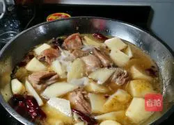 Illustration of how to make large plate chicken 9