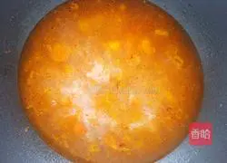 Illustration of tomato and egg noodle soup 11