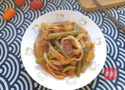 Potato Illustration of how to make braised beans and noodles 15