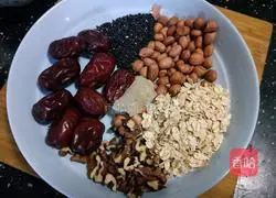 Illustration of how to make brain-tonifying oatmeal paste 1