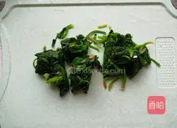 Illustration of how to make yuba and spinach with soy sauce 6