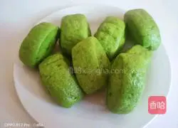 Illustration of how to make spinach steamed buns 9