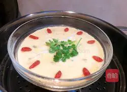 Illustration of how to make whitebait steamed eggs 7