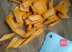 Illustration of how to make millet pumpkin hair cake 1