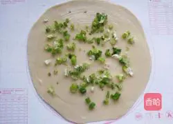 Illustration of how to make scallion pancakes 11