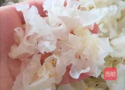 Illustration of how to make fruit Tremella fishing 8