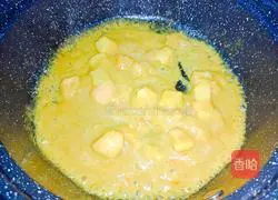 Illustration of how to make chicken curry sauce pasta 5