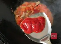 Illustration of how to make Ali tomato sauce noodles 10