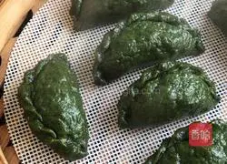 (Steamed vegetables) Illustration of how to make steamed green dumplings 13