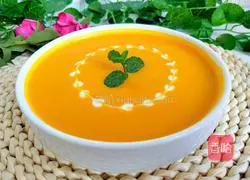 Illustration of how to make pumpkin millet soup 1