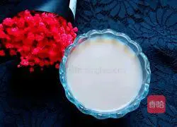 Illustration of how to make red bean milk 4