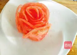 Illustration of how to make white sugar tomatoes 7