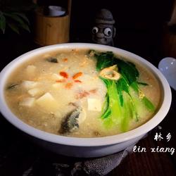 Shrimp and preserved egg soup