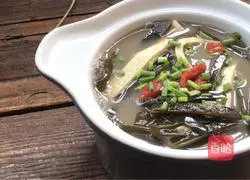 Illustration of how to make kelp and dried bean soup 15