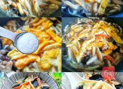 Illustration of how to make three fresh mushroom soup 2