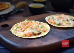 Illustration of how to make dumpling crust pizza 12