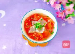 Pork skin tomato soup Illustration of practice 15