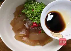 Illustration of how to make cold mung bean powder 14