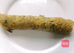 Spinach Egg Illustration of how to make a roll 10