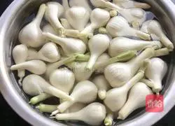 Illustration of how to make salted garlic 5