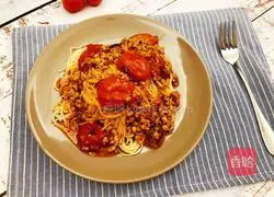 Illustration of how to make meat sauce pasta 14