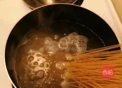 Avocado Illustration of how to make shrimp pasta 6