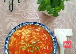 Illustration of how to make tomato and egg soup 9