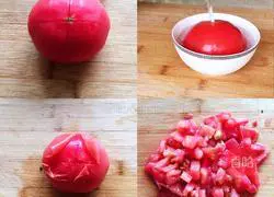 Illustration of how to make cold noodles with eggs and tomatoes 2