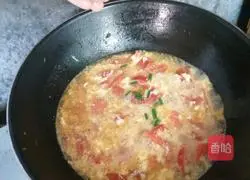 Tomato and egg soup recipe illustration 7