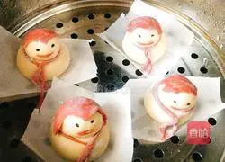 Illustration of how to make little baby steamed buns 7