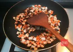 Illustration of how to make salted egg yolk pork floss siomai 11