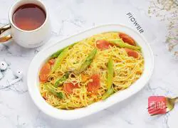 Pumpkin Sausage and Asparagus Pasta Recipe Illustration 12