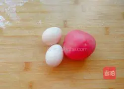 Illustration of how to make tomato and egg soup 1