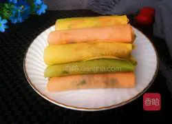 Illustration of how to make colorful spring cakes 10