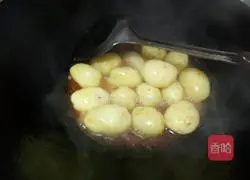 Illustration of braised baby potatoes 5