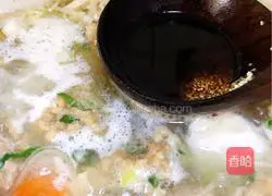 Frozen tofu vermicelli balls Illustration of how to make soup 8