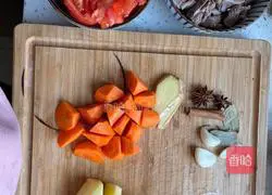 Illustration of how to make beef brisket stewed with tomatoes 1