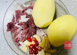 Illustration of how to make abalone and potatoes 1